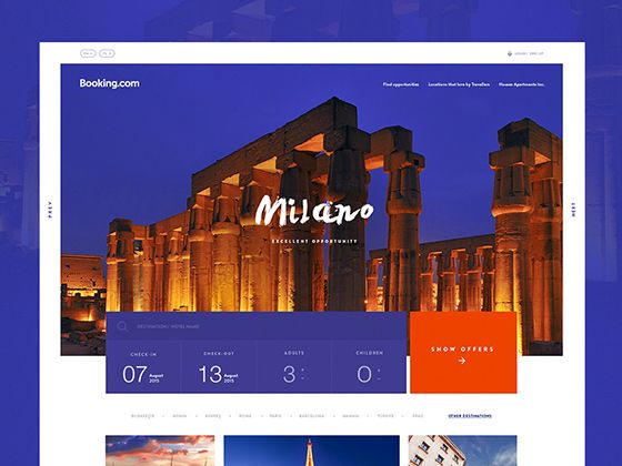 Booking设计鉴赏