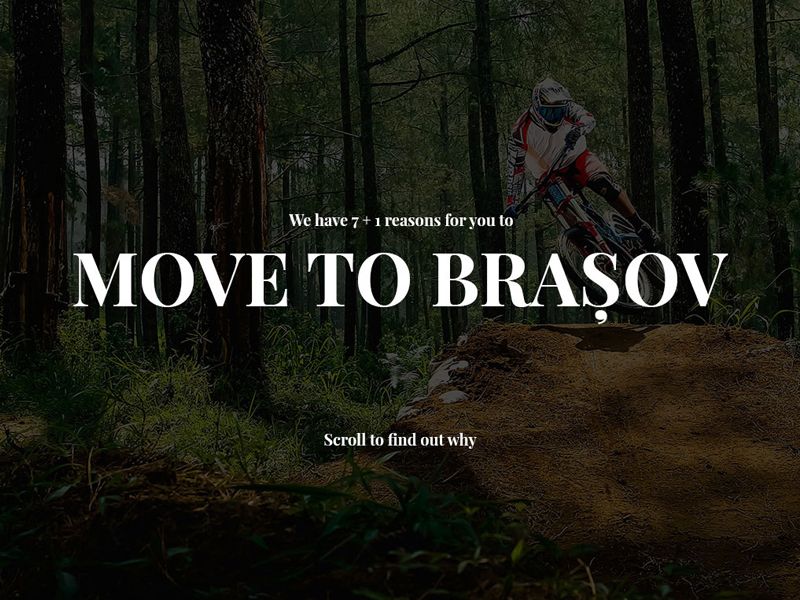 Move to Brasov户外网页设计