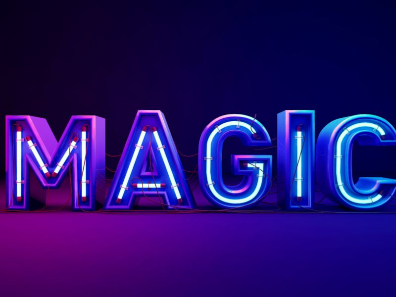 霓虹灯字体的cinema4D建模+渲染-讲解MAGIC