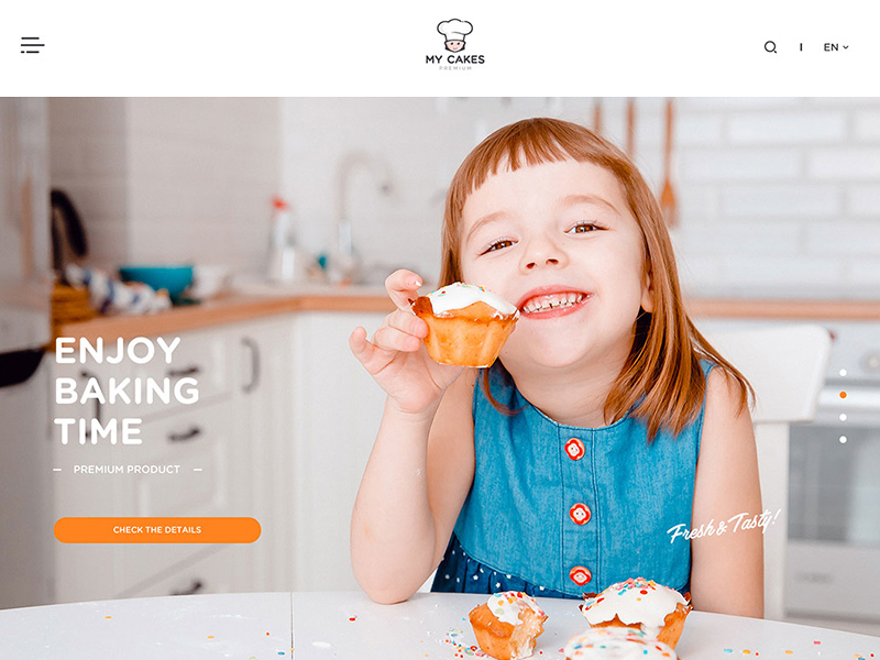 Website design: My Cakes# 
