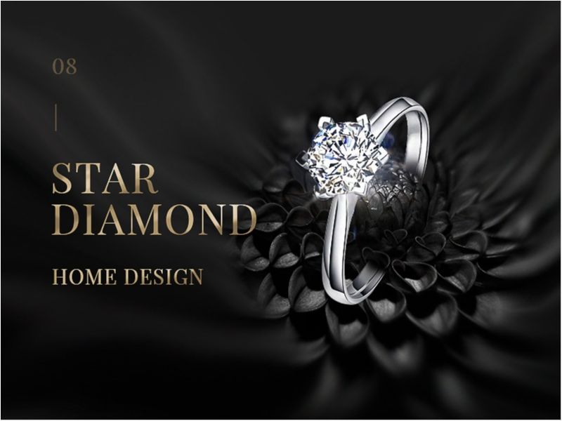 Star Diamond 钻戒首页设计 