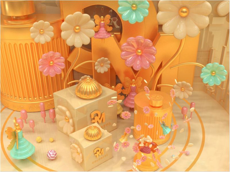 C4D 花仙子的梦境世界。