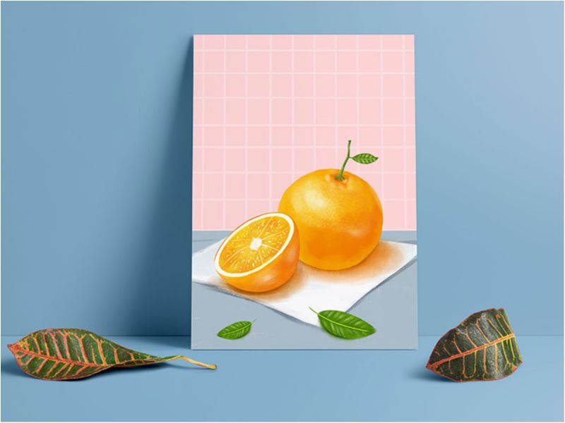 小清新水果插画