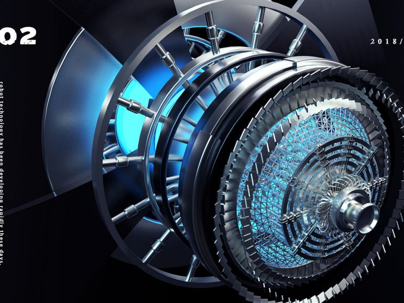 C4D科幻类海报