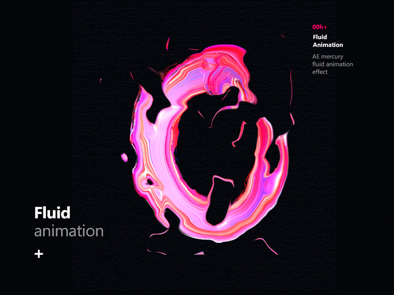 Mercury fluid animation【油漆字】 