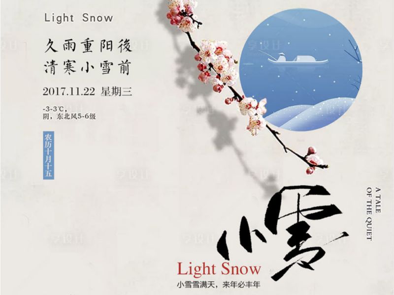 二十四节气之小雪梅花
